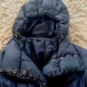 Theory long coat.  Size small color black.